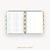 Day Designer 2026-27 daily planner: Black Stripe cover with holidays