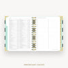 Day Designer 2026-27 mini weekly planner: Black Stripe cover with holidays page