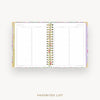 Day Designer 2026-27 weekly planner: Belle Vie cover with favorite books and movies pages