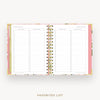 Day Designer 2026-27 mini weekly planner: Heirloom cover with favorite books and movies pages