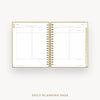 Day Designer 2026-27 daily planner: Caramel Latte Pebble Texture cover with daily planning page