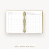 Day Designer 2026-27 daily planner: Caramel Latte Pebble Texture cover with ideal week worksheet