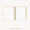 Day Designer 2026-27 weekly planner: Caramel Latte Pebble Texture cover with 12 month calendar