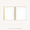 Day Designer 2026-27 weekly planner: Caramel Latte Pebble Texture cover with gift ideas pages