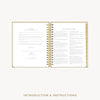 Day Designer 2026-27 weekly planner: Caramel Latte Pebble Texture cover with introduction