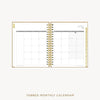 Day Designer 2026-27 weekly planner: Caramel Latte Pebble Texture cover with monthly calendar