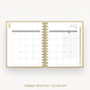 Day Designer 2026-27 mini weekly planner: Caramel Latte cover with monthly calendar