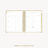 Day Designer 2026-27 weekly planner: Caramel Latte Pebble Texture cover  with weekly planning pages
