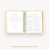 Day Designer 2026-27 weekly planner: Lemon Floral Sage cover with introduction