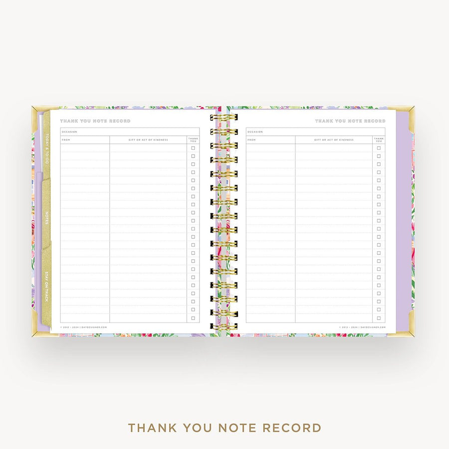 Day Designer 2026-27 mini weekly planner: Belle Vie cover with thank you notes pages