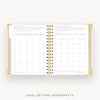 Day Designer 2026-27 mini weekly planner: Ticking Stripe cover with goals worksheet