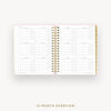 Day Designer 2026-27 daily planner: Peony Bookcloth cover with 12 month calendar