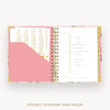Day Designer 2026-27 mini weekly planner: Heirloom cover with pocket and gold stickers