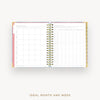Day Designer 2026-27 daily planner: Olivia Damask cover with ideal week worksheet