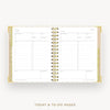 Day Designer 2026-27 mini weekly planner: Ticking Stripe cover with undated daily planning pages