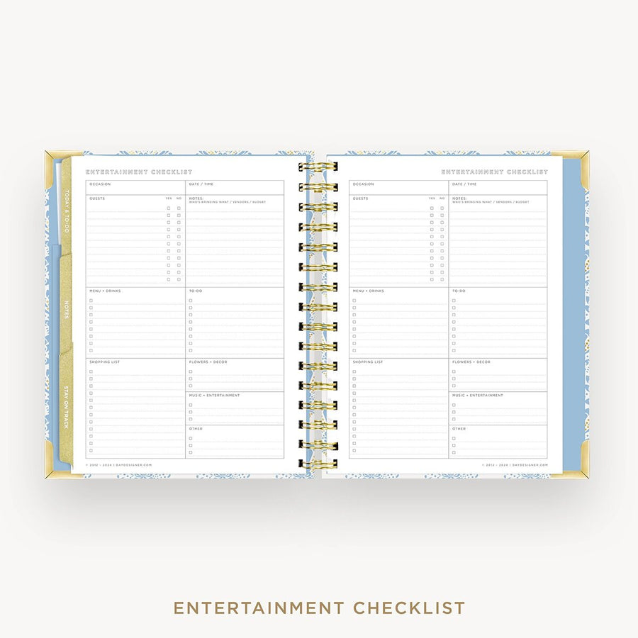 Day Designer 2026-27 mini weekly planner: Grand Shell cover with entertainment party planner