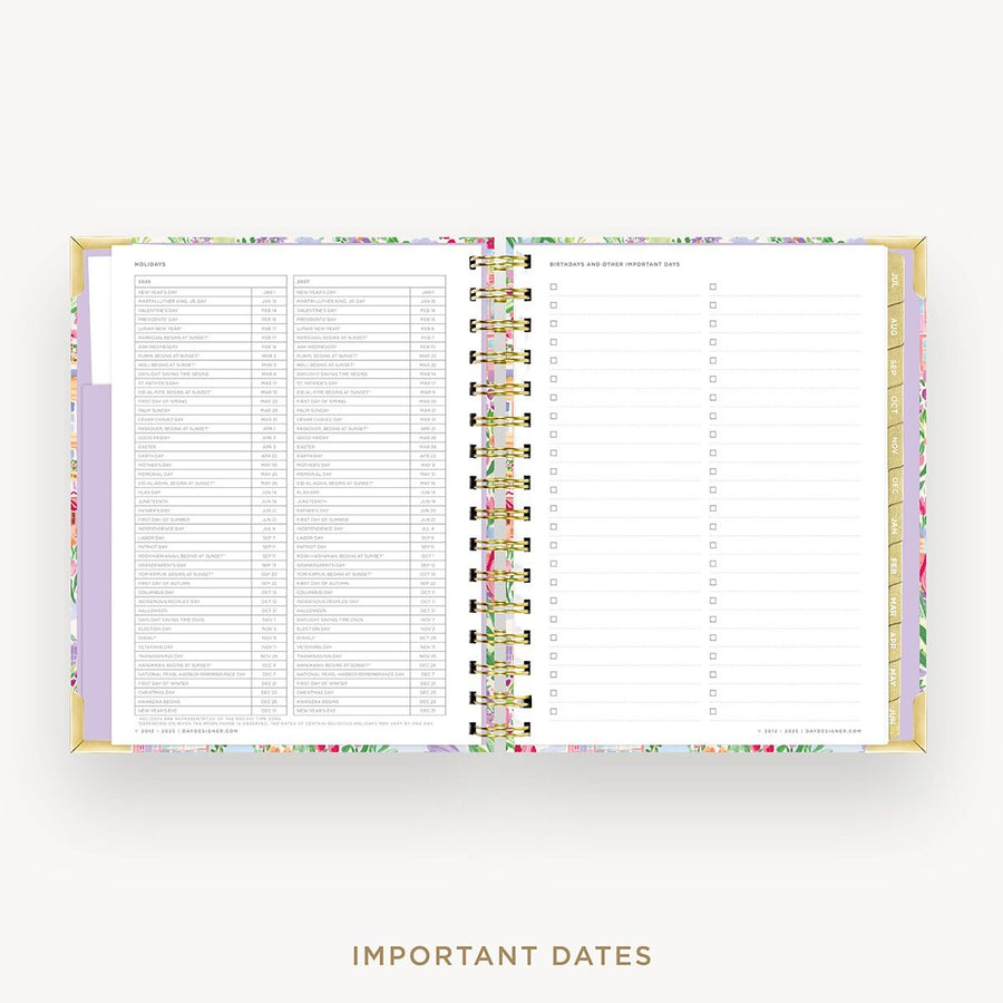 Day Designer 2026-27 mini weekly planner: Belle Vie cover with holidays page