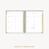 Day Designer 2026-27 weekly planner: Classic Black Pebble Texture cover  with weekly planning pages