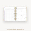 Day Designer 2026-27 weekly planner: Belle Vie cover with self assessment worksheet