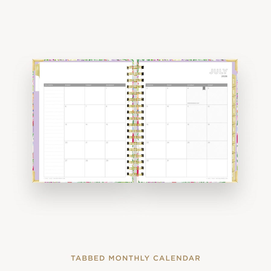 Day Designer 2026-27 daily planner: Belle Vie cover with monthly calendar