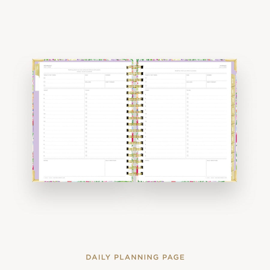Day Designer 2026-27 daily planner: Belle Vie cover with daily planning page