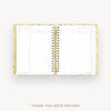 Day Designer 2026-27 weekly planner: Lemon Floral Sage cover with thank you notes pages