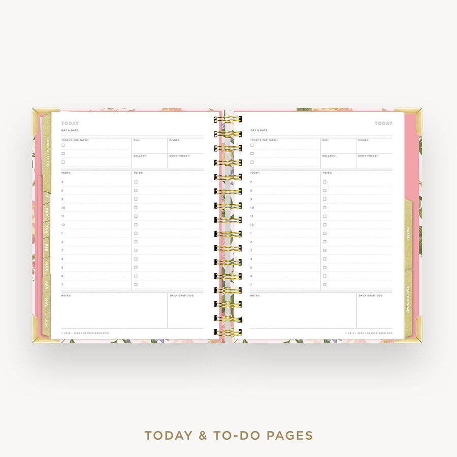 Day Designer 2026-27 mini weekly planner: Heirloom cover with undated daily planning pages