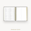 Day Designer 2026-27 daily planner: Classic Black Pebble Texture cover with holidays