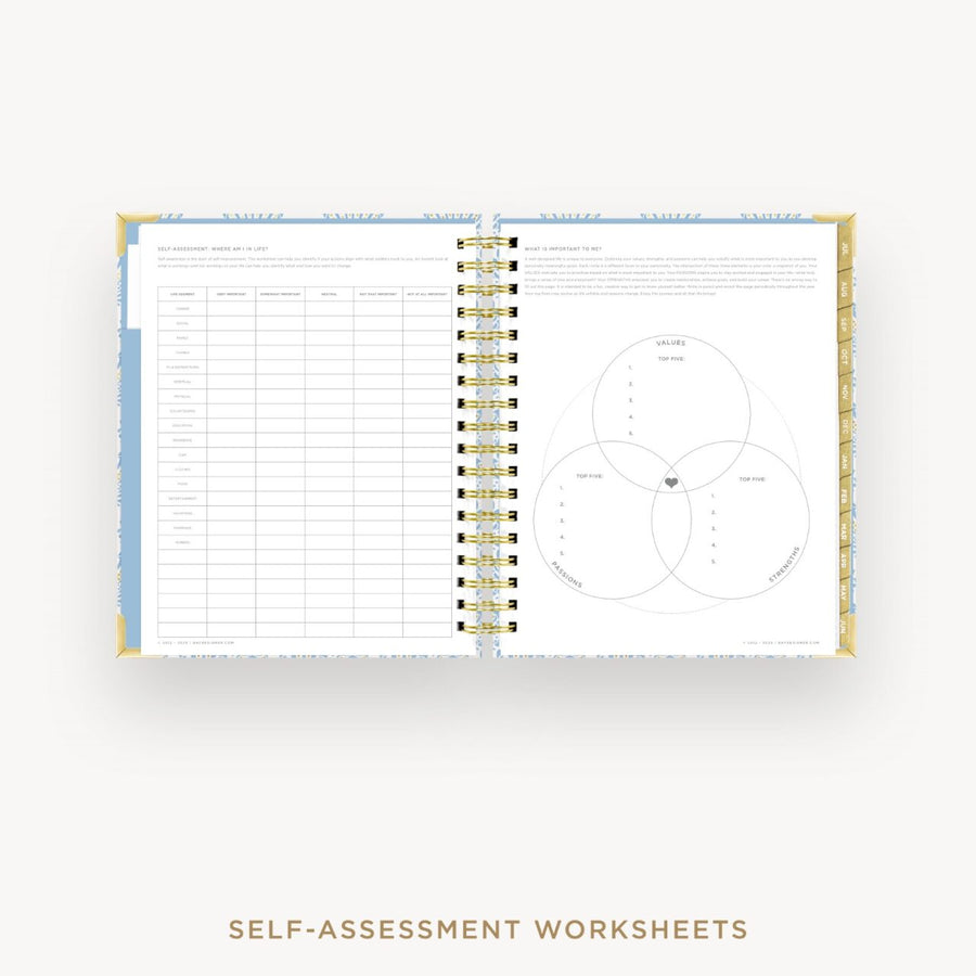 Day Designer 2026-27 daily planner: Grand Shell cover with self assessment worksheet