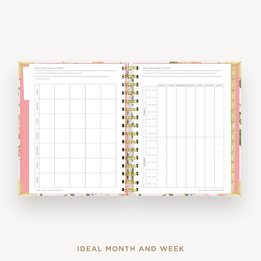 Day Designer 2026-27 mini weekly planner: Heirloom cover with ideal week worksheet