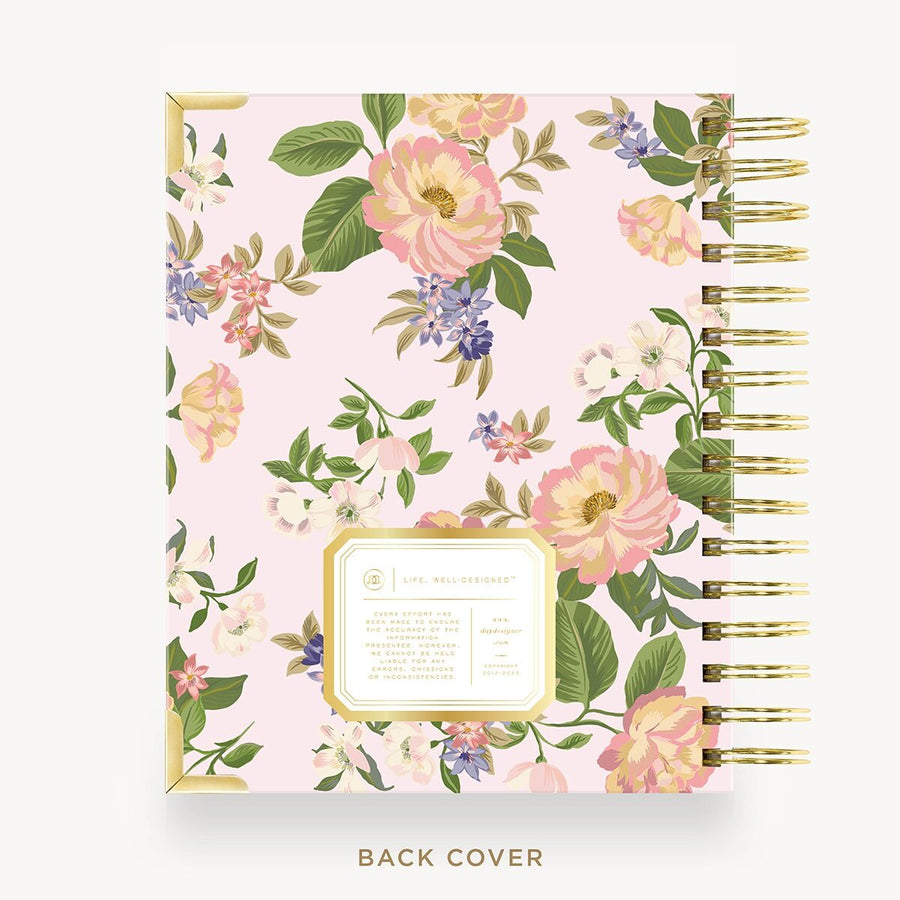 Day Designer 2026-27 mini weekly planner: Heirloom cover with back cover with gold detail