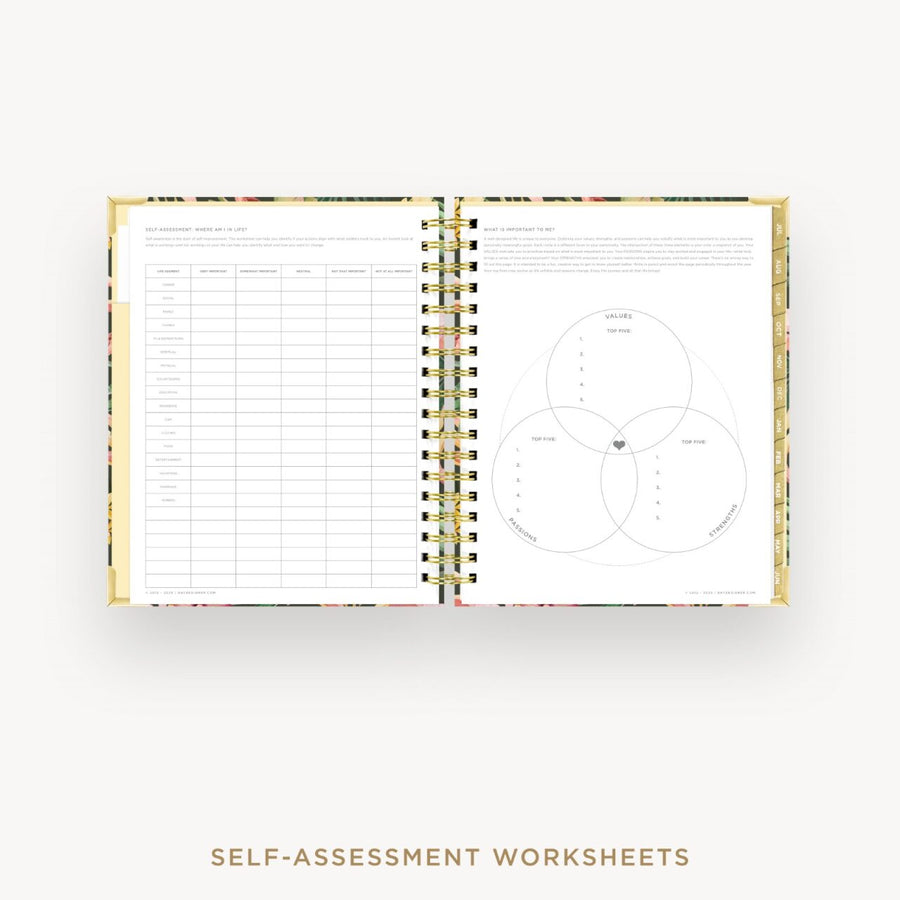 Day Designer 2026-27 daily planner: Martinique cover with self assessment worksheet