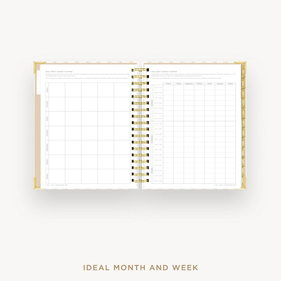 Day Designer 2026-27 daily planner: Ticking Stripe cover with ideal week worksheet