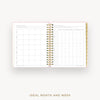 Day Designer 2026-27 daily planner: Peony Bookcloth cover with ideal week worksheet