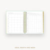 Day Designer 2026-27 daily planner: Sage Bookcloth cover with ideal week worksheet