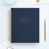 Day Designer 2026-27 daily planner: Navy Bookcloth beautiful cover agenda book