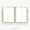 Day Designer 2026 mini weekly planner: st barts cover with favorite books and movies pages