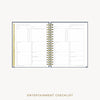 Day Designer 2026-27 weekly planner: Navy Bookcloth cover with entertainment party planner