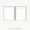 Day Designer 2026-27 weekly planner: Navy Bookcloth Pebble Texture cover with ideal week worksheet