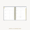 Day Designer 2026-27 weekly planner: Navy Bookcloth cover  with weekly planning pages