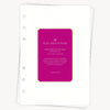 Day Designer planner insert with pink cover on a white background