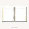 Day Designer 2026-27 mini weekly planner: Classic Black Pebble Texture cover with note-taking pages