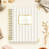 Day Designer 2026-27 daily planner: Ticking Stripe beautiful cover agenda book
