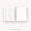 Day Designer 2026-27 daily planner: Peony Bookcloth cover with holidays