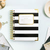 Day Designer 2026 weekly planner: black stripe beautiful cover agenda book
