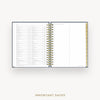Day Designer 2026-27 daily planner: Navy Bookcloth cover with holidays