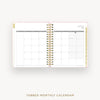 Day Designer 2026-27 daily planner: Peony Bookcloth cover with monthly calendar