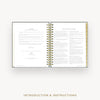 Day Designer 2026-27 daily planner: Charcoal Bookcloth cover with introduction and how to guide