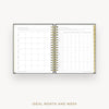 Day Designer 2026-27 daily planner: Classic Black Pebble Texture cover with ideal week worksheet