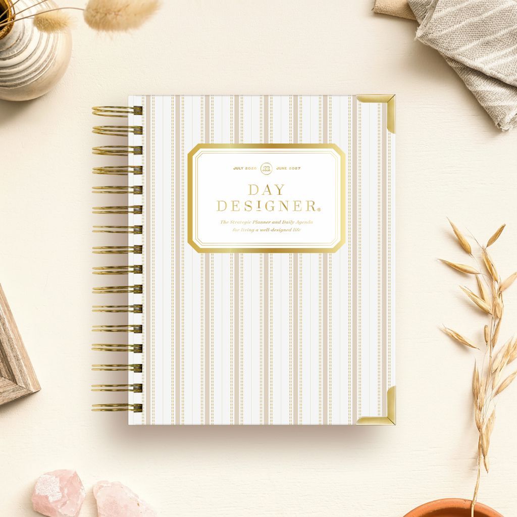 2026-27 Mini Daily Planner: Ticking Stripe